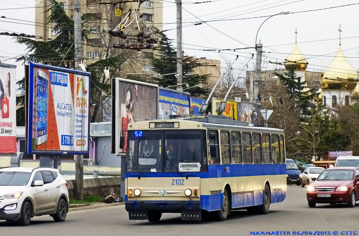 Trolleybus de Crimée, Škoda 14Tr89/6 N°. 2102