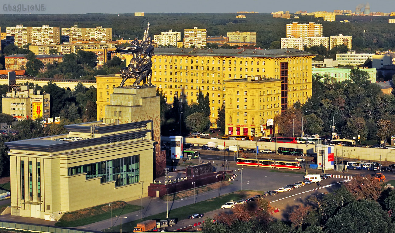 Москва — Виды с высоты; Москва — Трамвайные линии: СВАО; Москва — Троллейбусные линии: СВАО