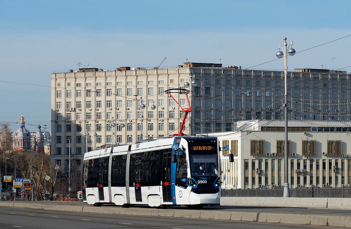 Moscow, Stadler B85300М “Metelitsa” № 2500; Moscow — Parade to116 years of Moscow tramway on April 11, 2015