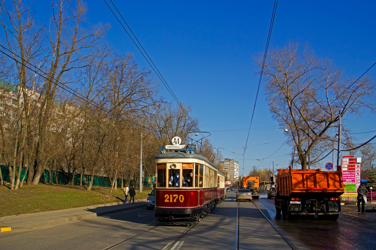 Moskva, KM č. 2170; Moskva — Parade to116 years of Moscow tramway on April 11, 2015