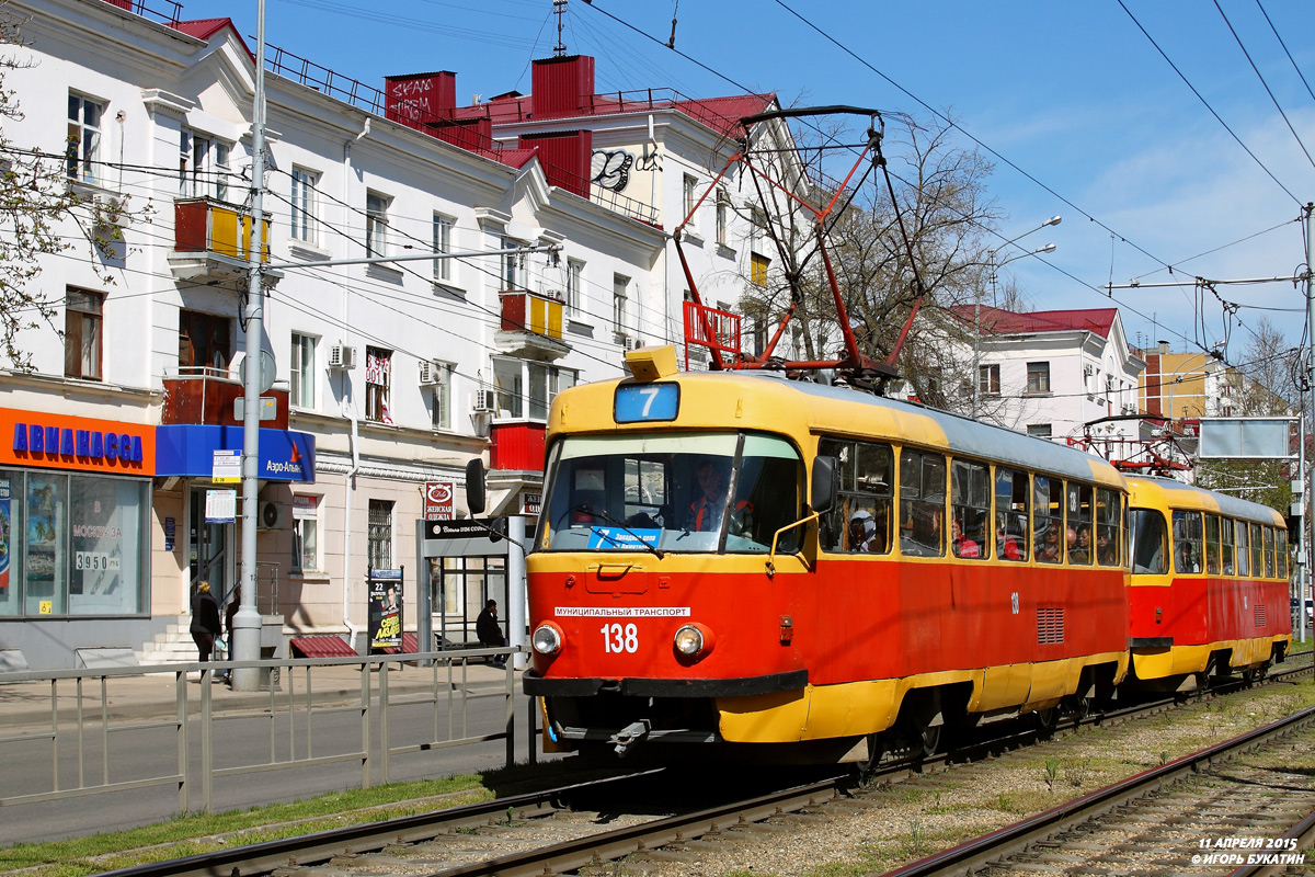 Краснодар, Tatra T3SU № 138