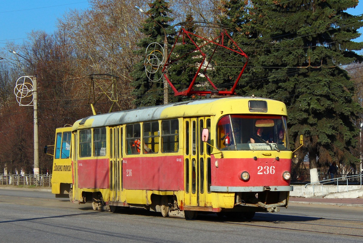 Tver, Tatra T3SU — 236; Tver — Streetcar lines: Proletarsky District