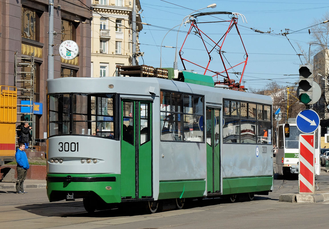 Moszkva, 71-135 (LM-2000) — 3001; Moszkva — Parade to116 years of Moscow tramway on April 11, 2015