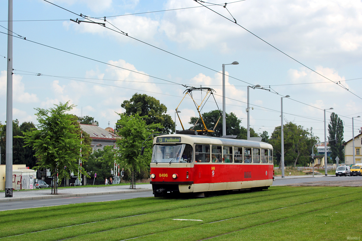 Прага, Tatra T3R.P № 8496
