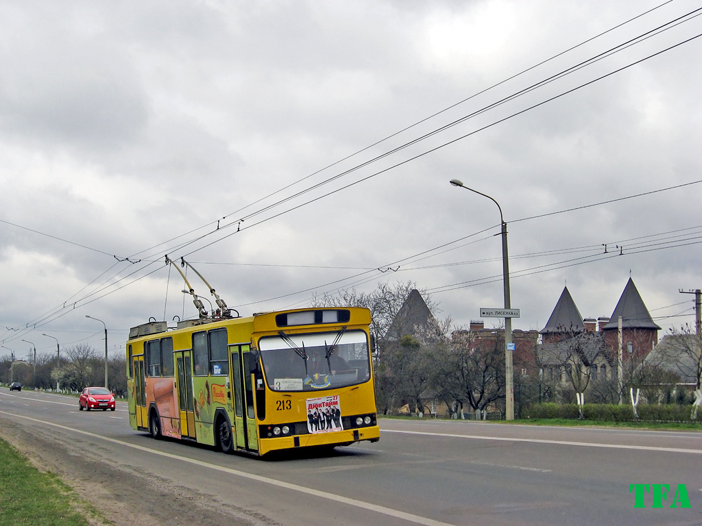 Lutsk, Jelcz/KPNA PR110E № 213; Lutsk — Memorial Sunday, routes to Harazdzha