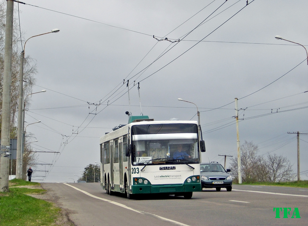 Lutsk, Bogdan E231 nr. 203; Lutsk — Memorial Sunday, routes to Harazdzha