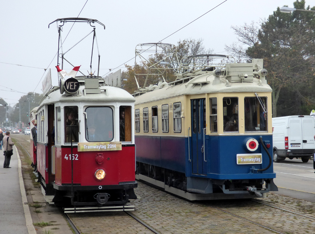 Вена, Simmering Type M1 № 4152; Вена, DWM 1100 № 224; Вена — Tramwaytag 2014