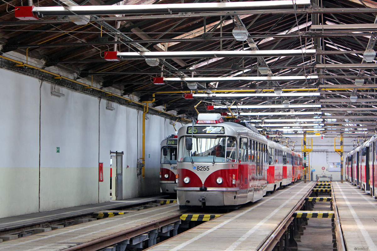 Praha, Tatra T3R.PLF № 8255; Praha — Tram depots