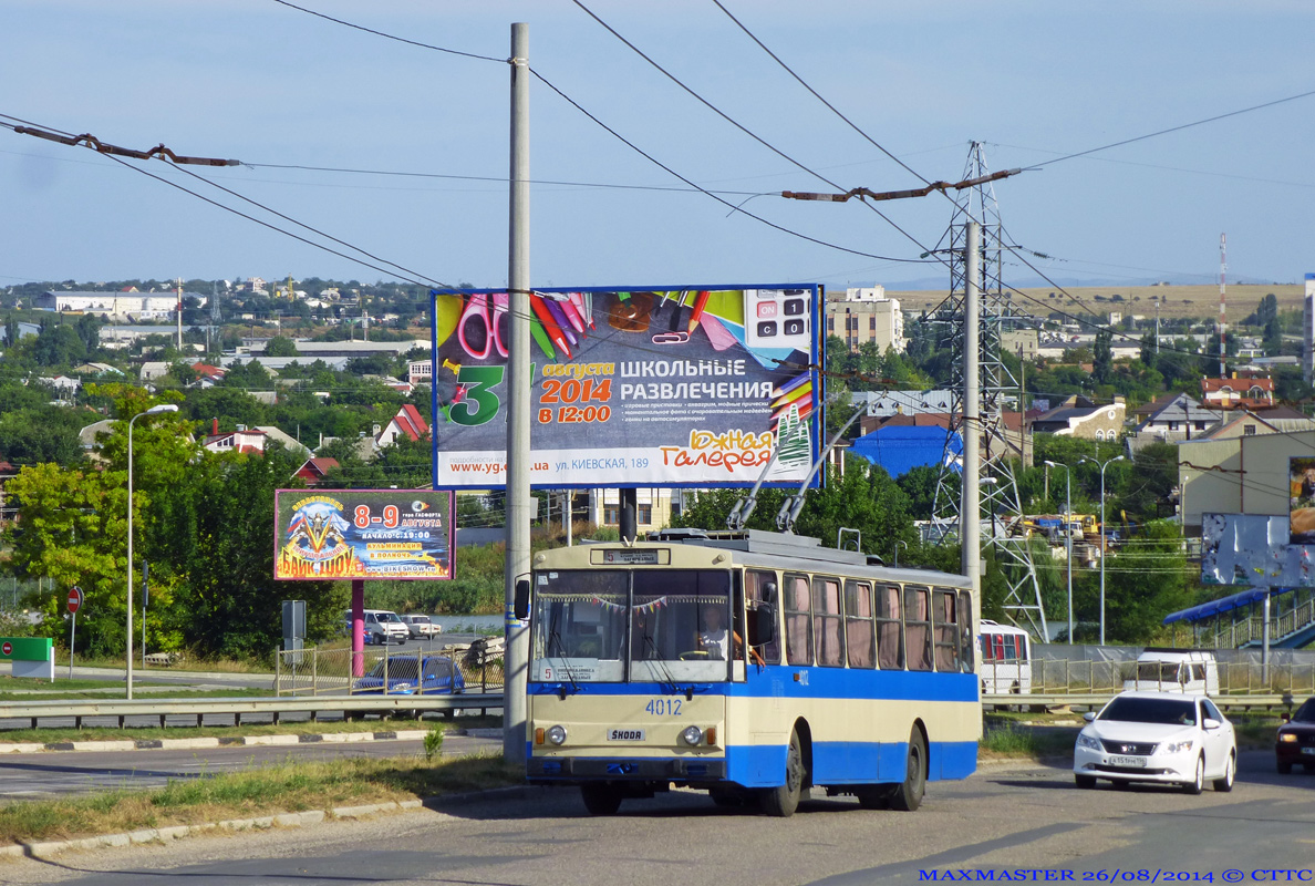 Crimean trolleybus, Škoda 14Tr11/6 # 4012