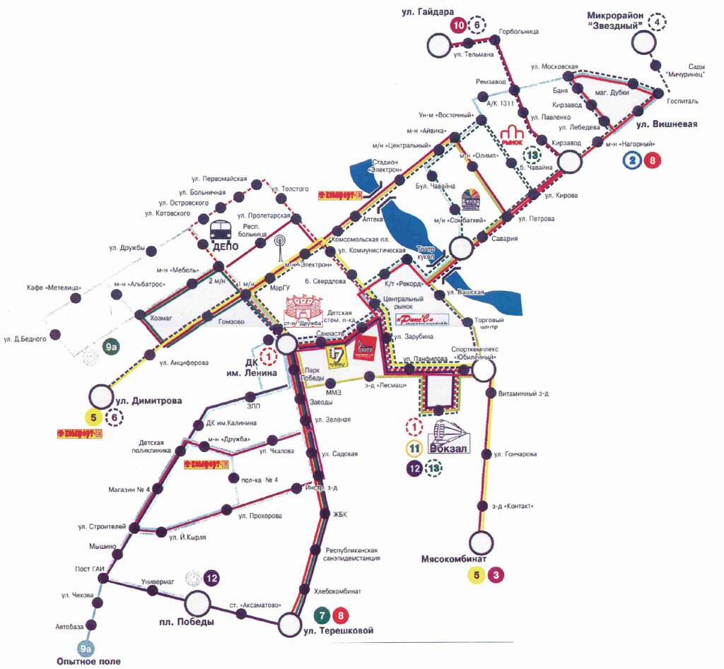 Карта онлайн троллейбус йошкар ола