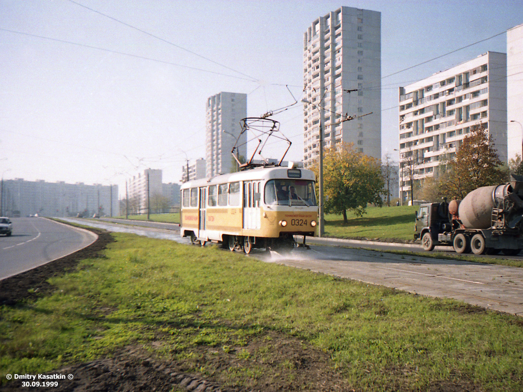 Москва, Tatra T3SU № 0324