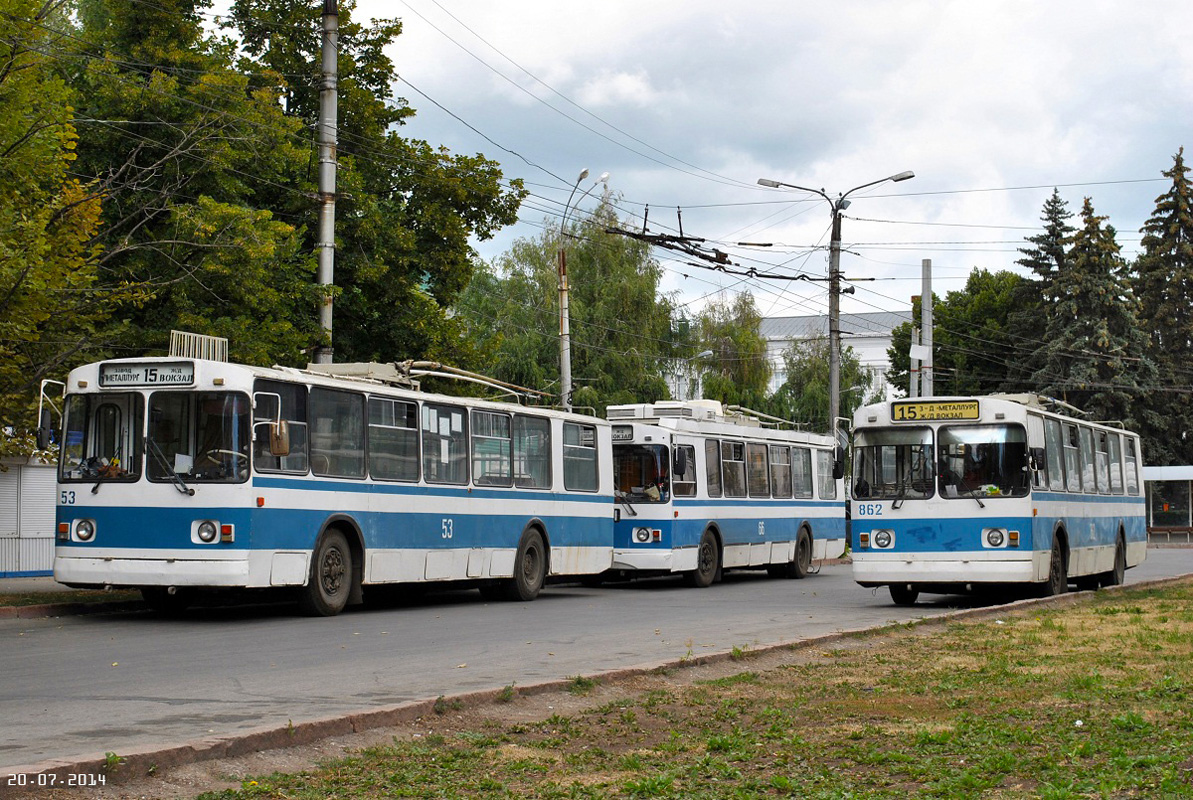Samara, ZiU-682G [G00] Nr 53; Samara, ZiU-682V-012 [V0A] Nr 862; Samara — Terminus stations and loops (trolleybus)
