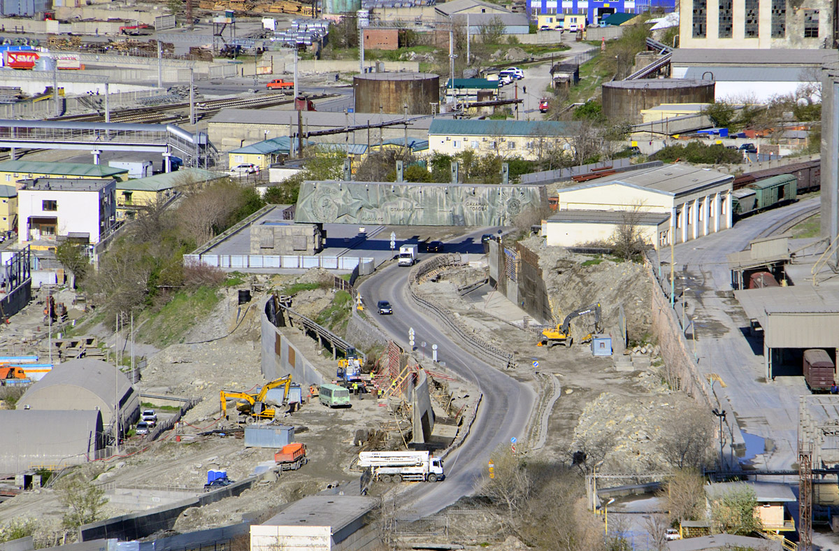 Novorossiïsk — Building & widening of traffic area of the Sukhumskoye highway