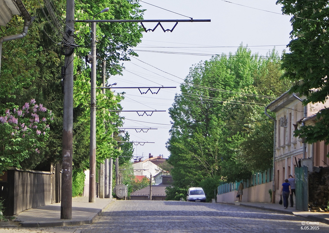 Csernovci — Construction lines; Csernovci — Overhead wire