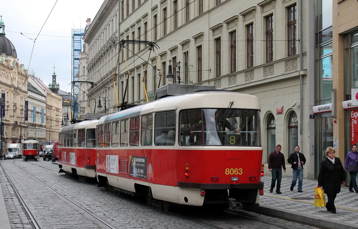 Prague, Tatra T3M2-DVC # 8063