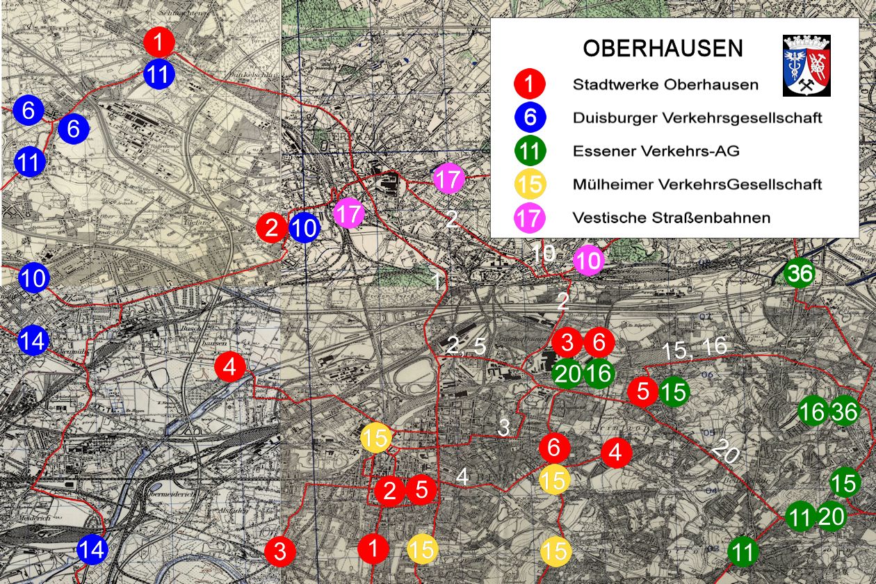 Oberhausen — Maps
