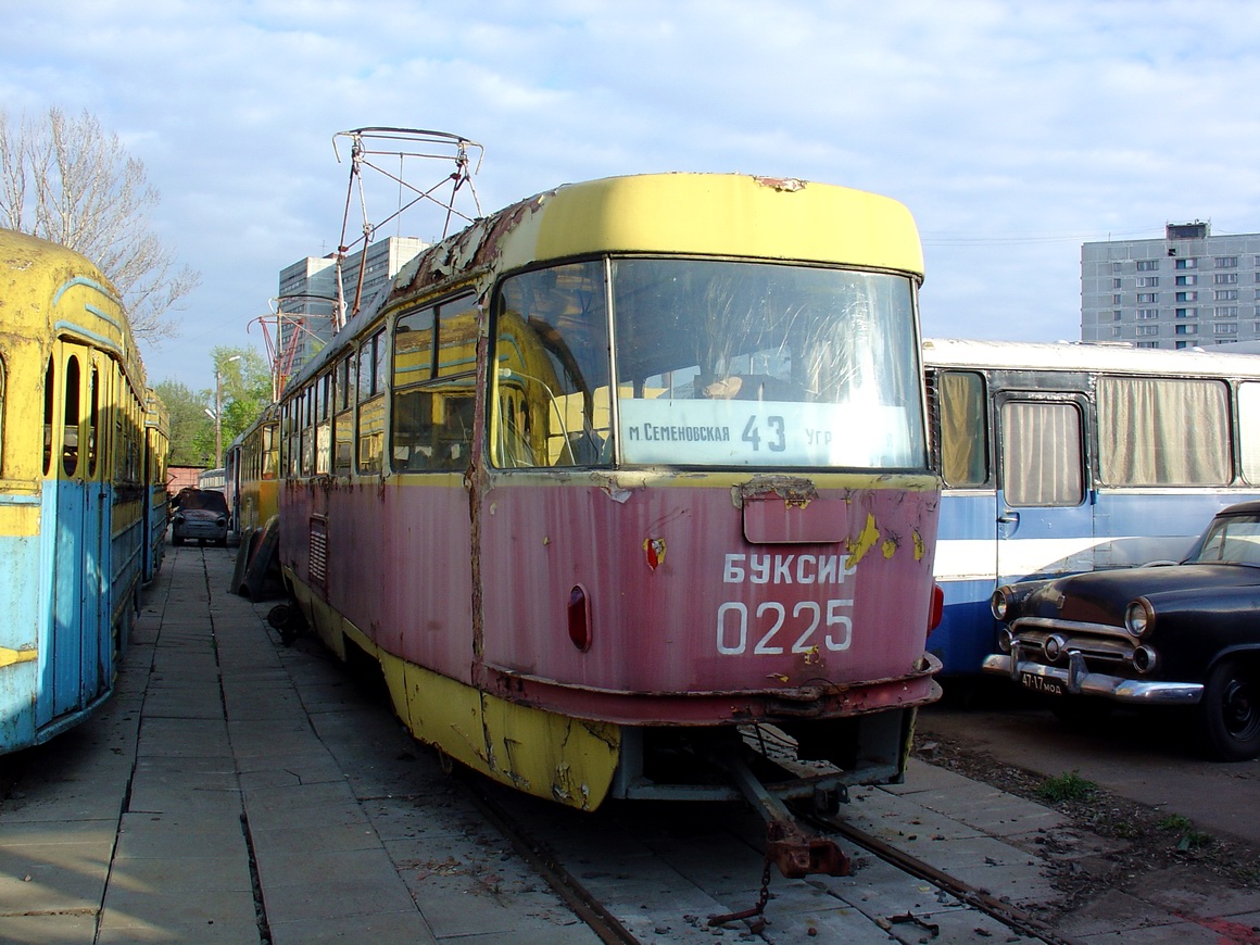 Москва, Tatra T3SU (двухдверная) № 0225