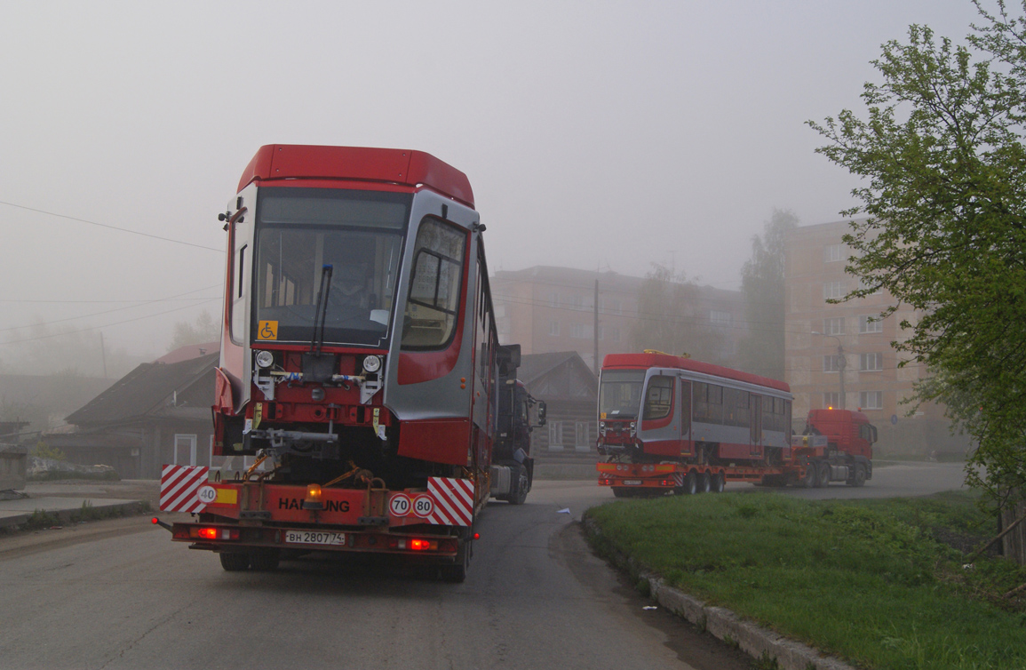Saint-Petersburg, 71-623-03 № 7910; Saint-Petersburg, 71-623-03 № 7911; Ust-Katav — Tram cars for St. Petersburg