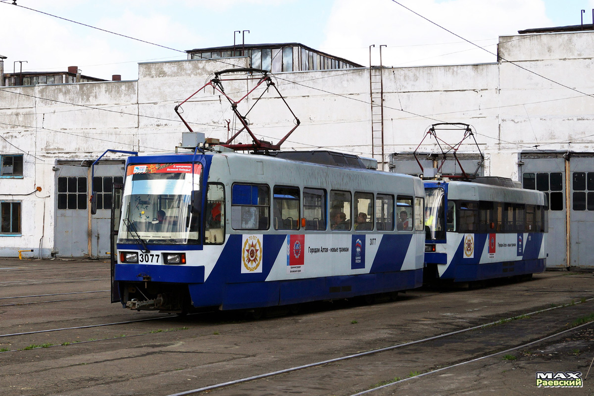 Barnaul, Tatra B3DM GOH Barnaul — 3077; Barnaul — EN