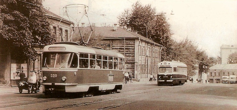 Москва, Tatra T3SU (двухдверная) № 528; Москва — Исторические фотографии — Трамвай и Троллейбус (1946-1991)