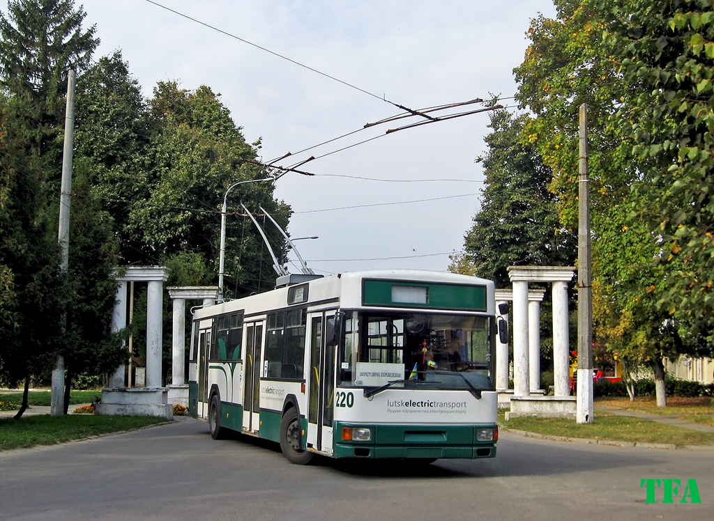 Lutsk, MPK/Jelcz M121M EKO-BUS № 220; Lutsk — Trip on the trolleybus Jelcz M121M №220, 20.09.2014