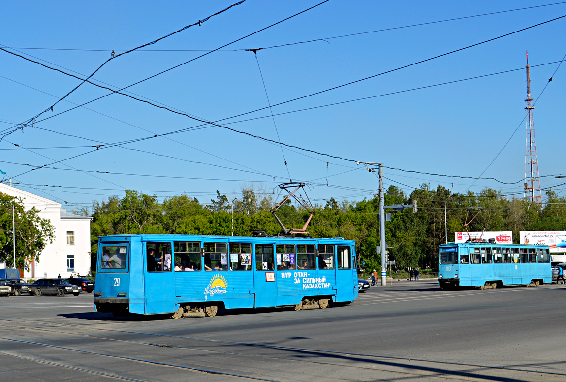 Pavlodar, 71-605 (KTM-5M3) nr. 29; Pavlodar, 71-605 (KTM-5M3) nr. 110