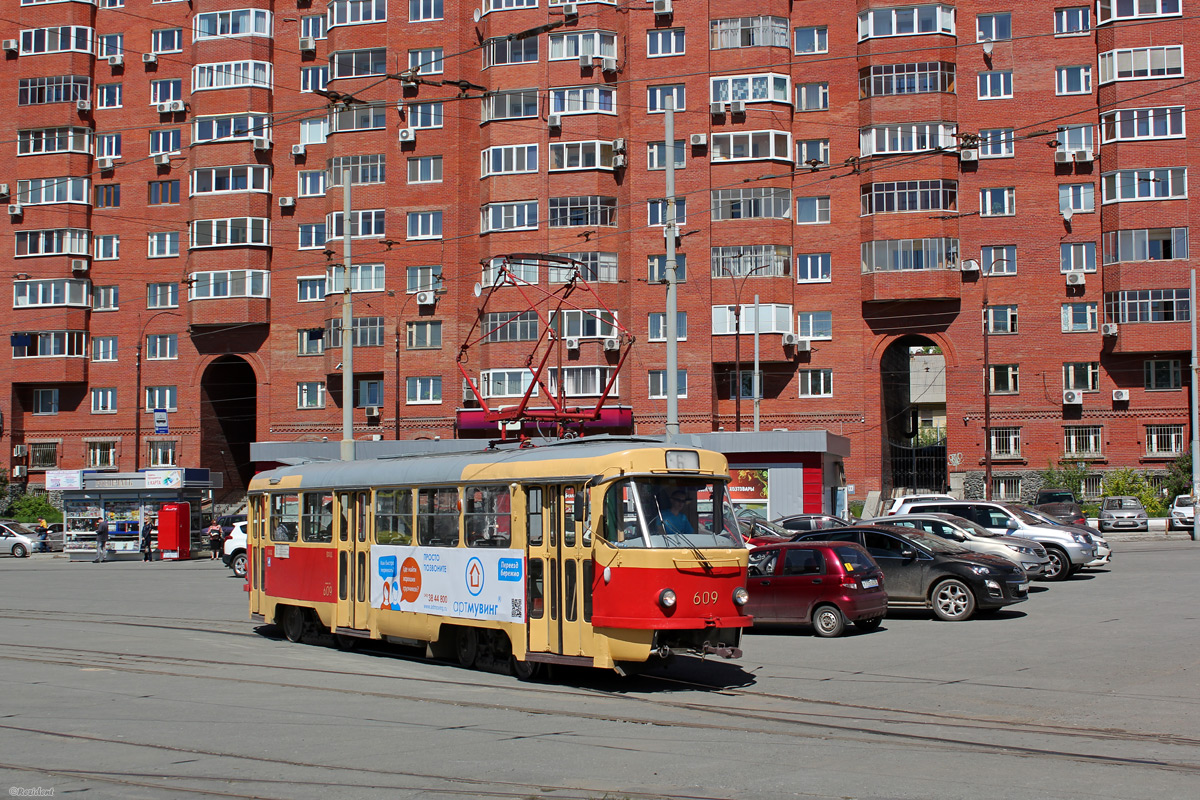 Yekaterinburg, Tatra T3SU (2-door) nr. 609