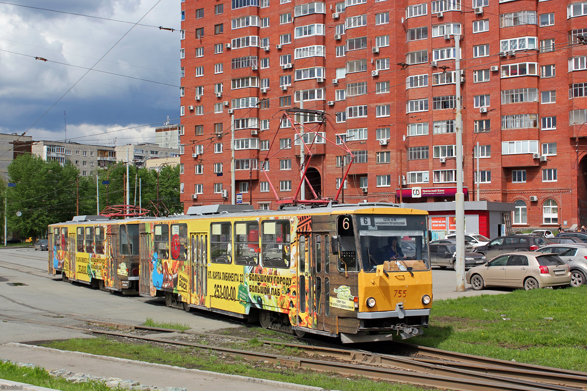 Екатеринбург, Tatra T6B5SU № 754; Екатеринбург, Tatra T6B5SU № 755