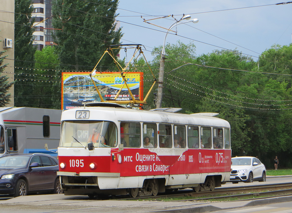 Самара, Tatra T3SU (двухдверная) № 1095