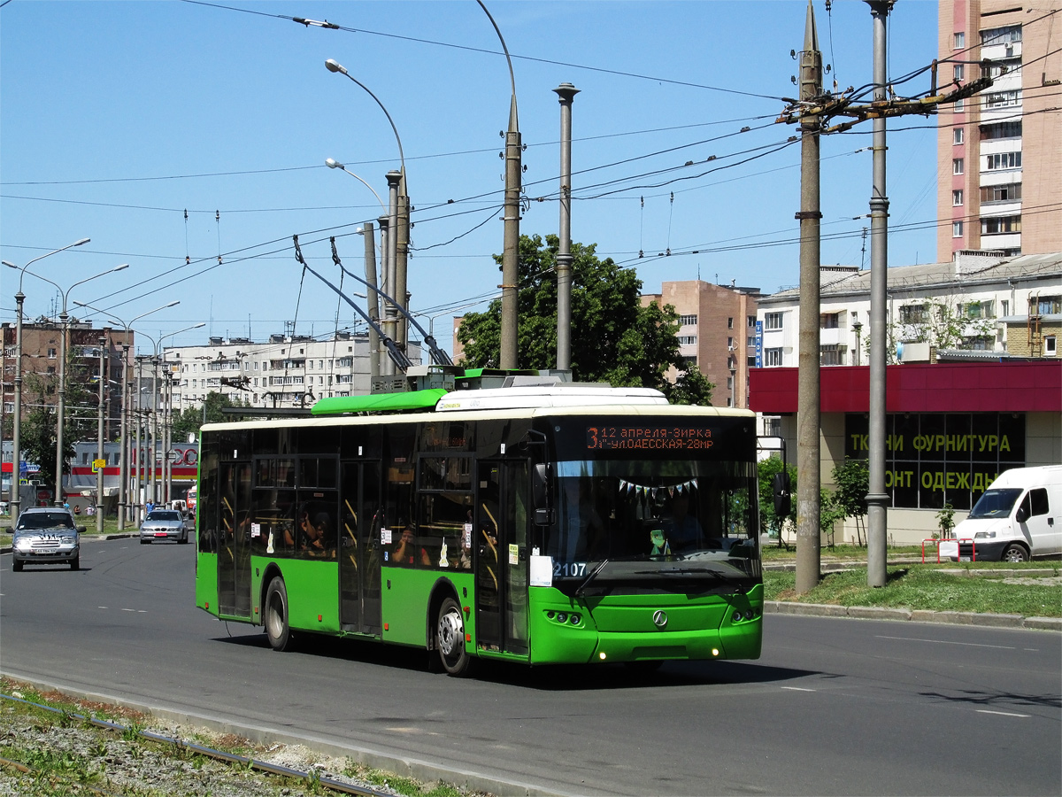 Харьков, ЛАЗ E183A1 № 2107