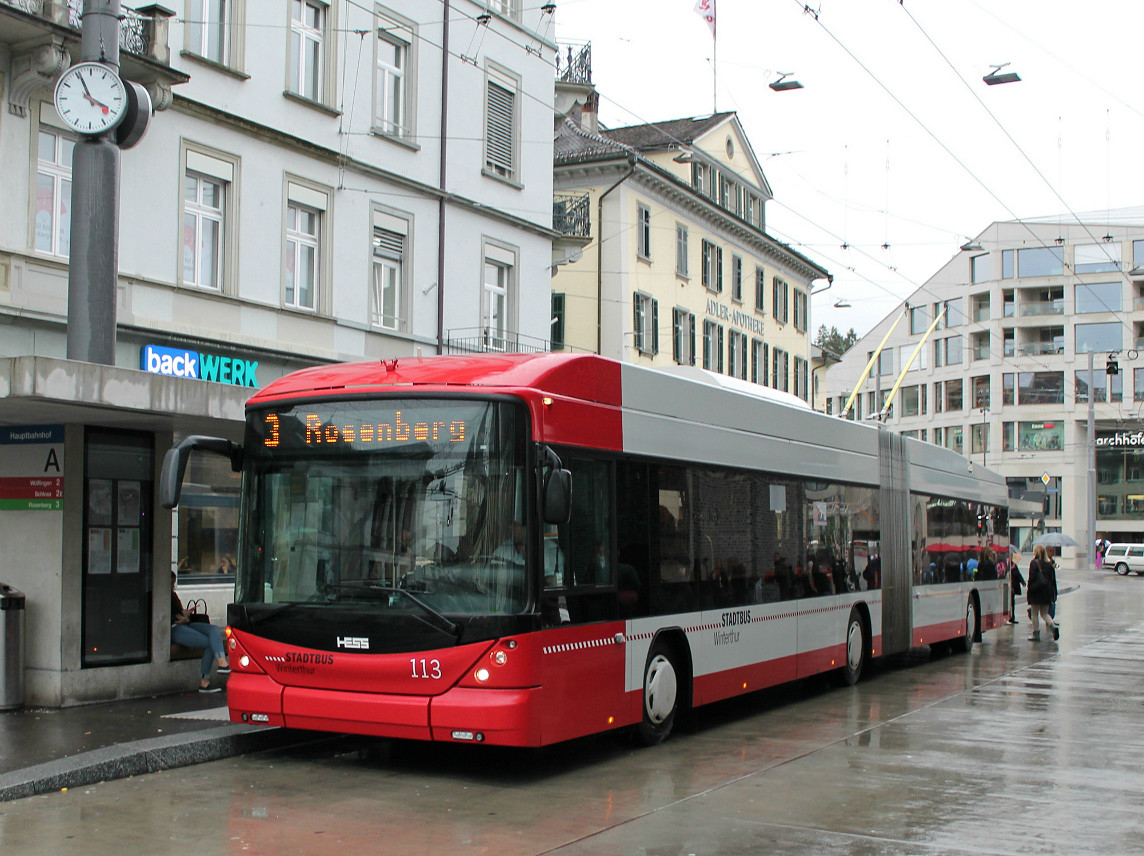Винтертур, Hess SwissTrolley 3 (BGT-N1C) № 113