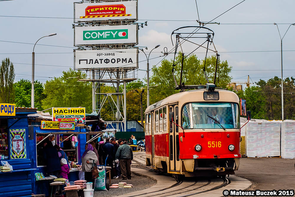 Киев, Tatra T3SU № 5516