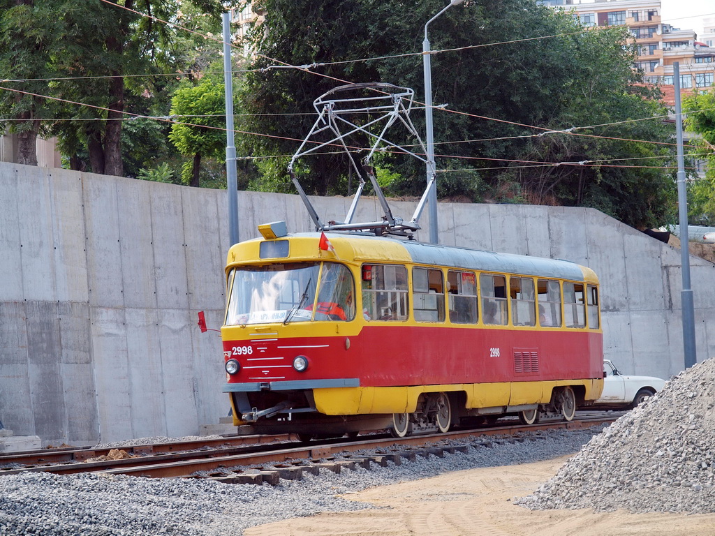 Odessa, Tatra T3SU № 2998; Odessa — 2015: Construction of a new Arkadiia tramway loop