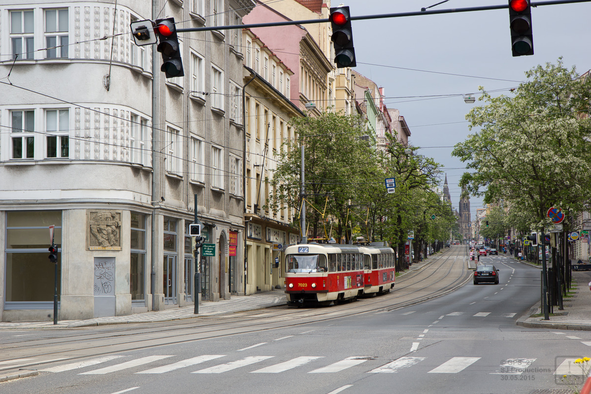 Прага, Tatra T3SUCS № 7023