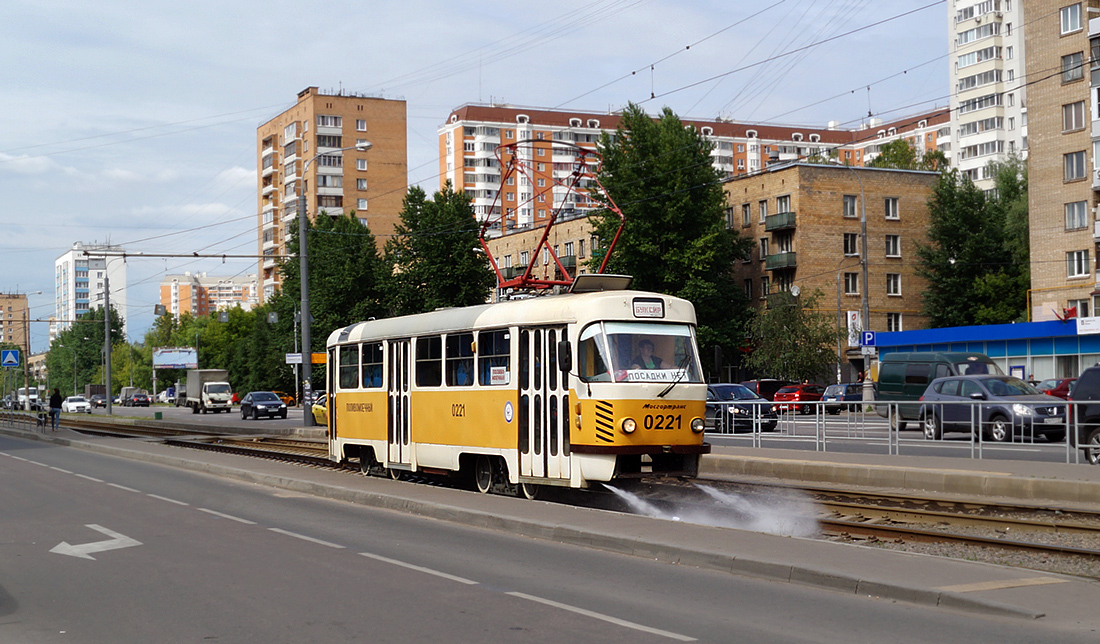 Москва, Tatra T3SU № 0221