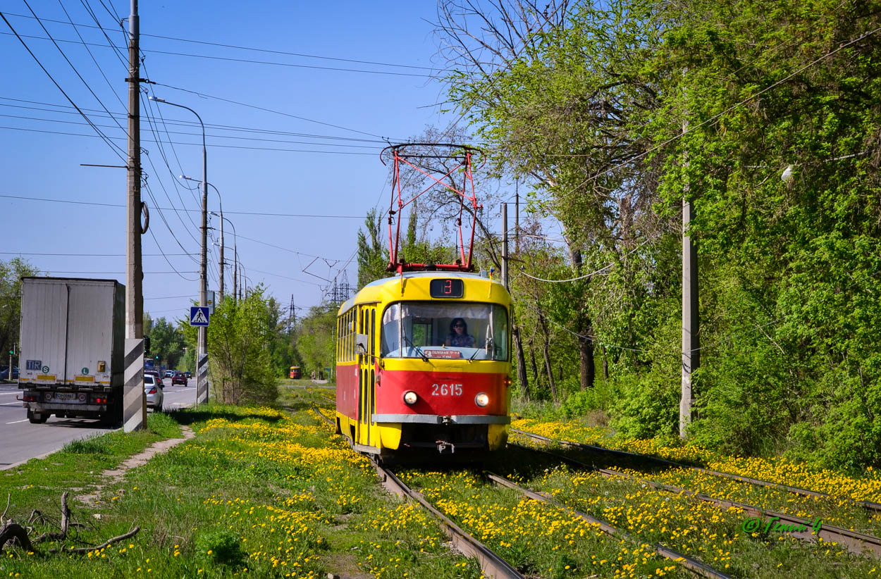 Волгоград, Tatra T3SU (двухдверная) № 2615