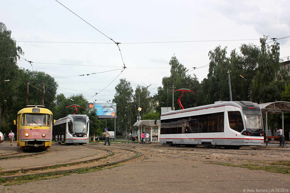 Тверь, 71-911 «City Star» № 003; Тверь, 71-911 «City Star» № 005; Тверь, Tatra T3SU № 290