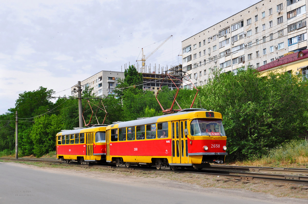 Волгоград, Tatra T3SU (двухдверная) № 2658; Волгоград, Tatra T3SU (двухдверная) № 2659