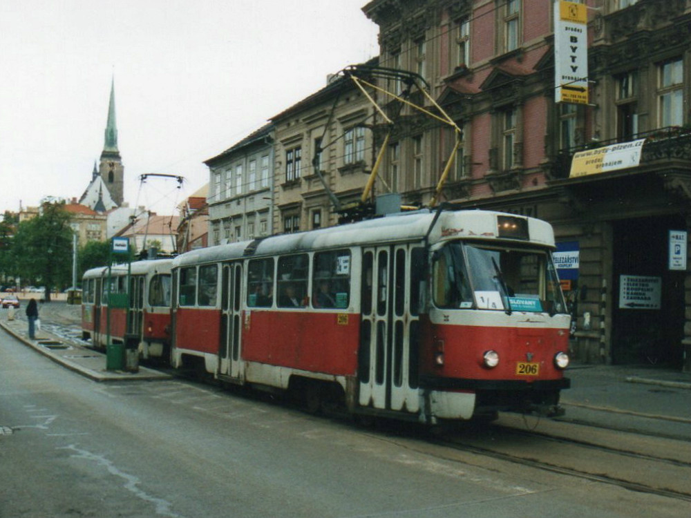 Пльзень, Tatra T3 № 206