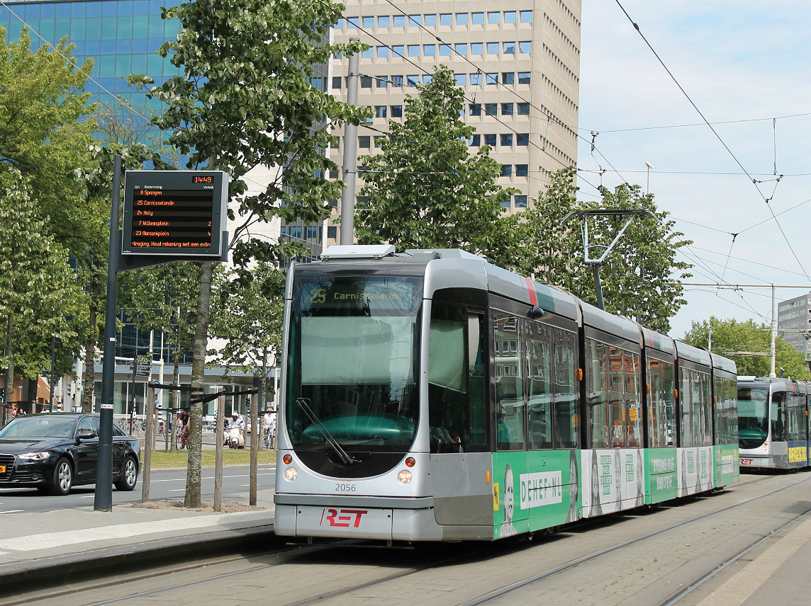 Rotterdam, Alstom Citadis 302 nr. 2056