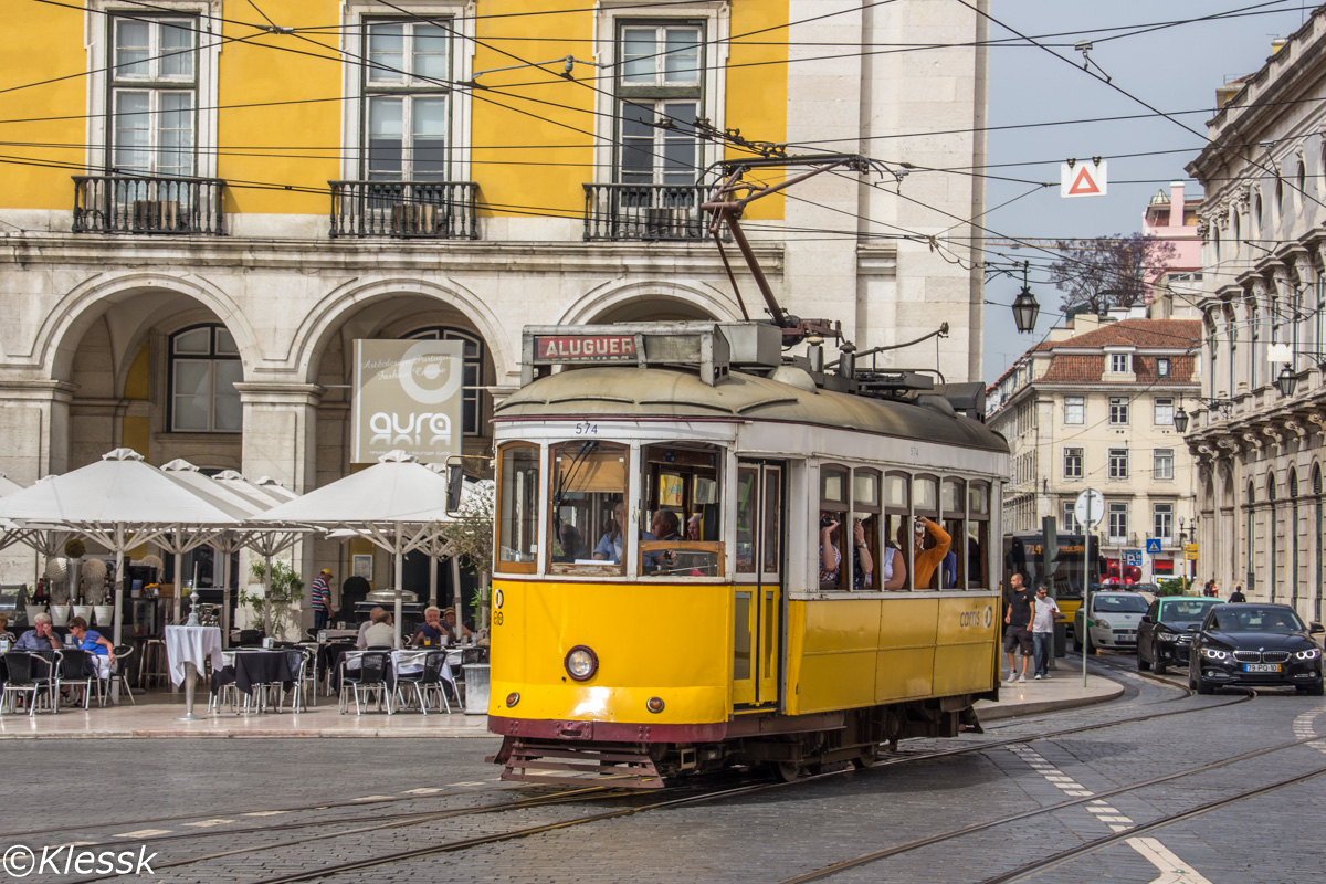 Lisbon, Carris 2-axle motorcar (Remodelado) Nr 574