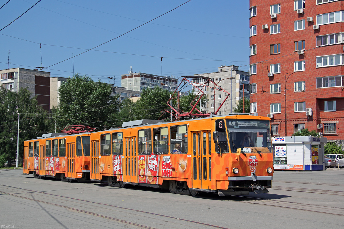Екатеринбург, Tatra T6B5SU № 754; Екатеринбург, Tatra T6B5SU № 755