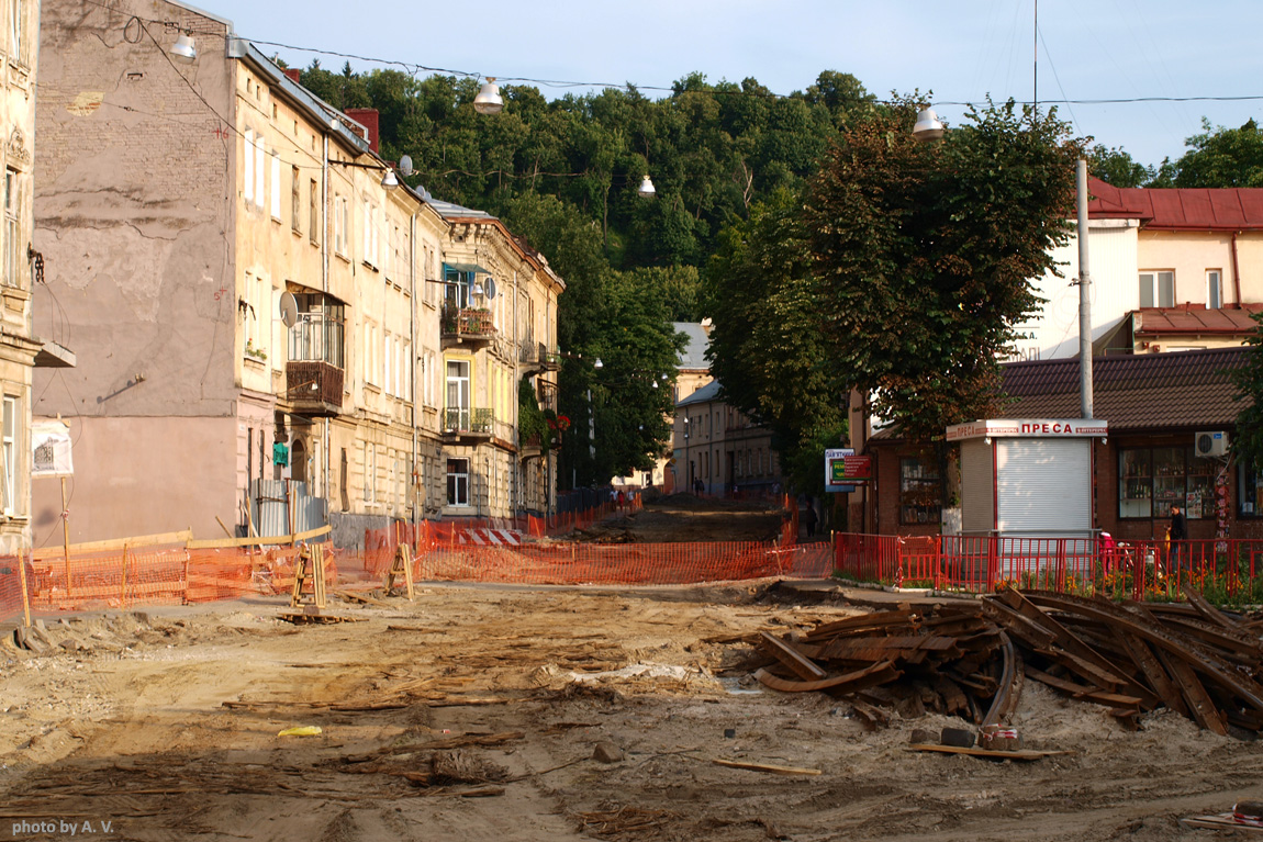 Lviv — Tracks reconstruction: Promyslova, Hmelnytskogo, Gaidamatska str. [12.03.2015-29.04.2016]