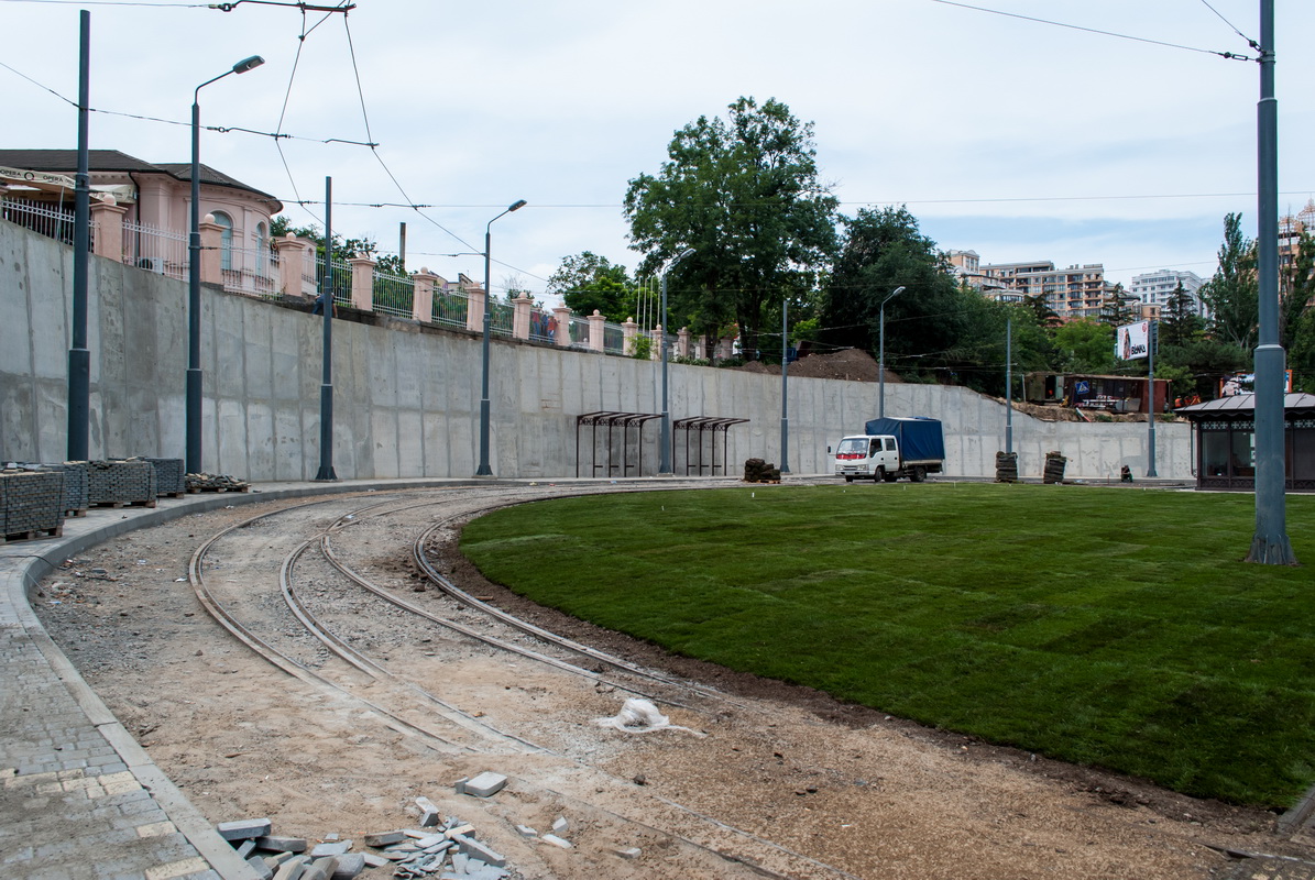 Odesa — 2015: Construction of a new Arkadiia tramway loop
