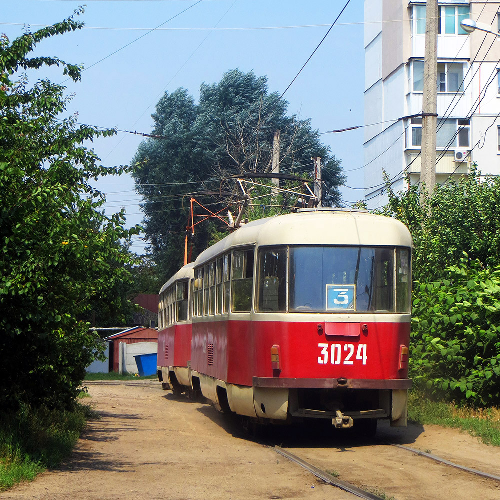 Харьков, Tatra T3SU № 3024