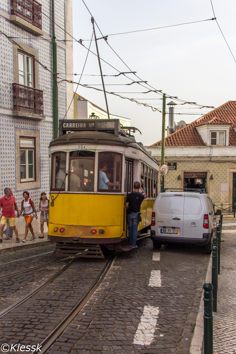 Lissabon, Carris 2-axle motorcar (Remodelado) # 554