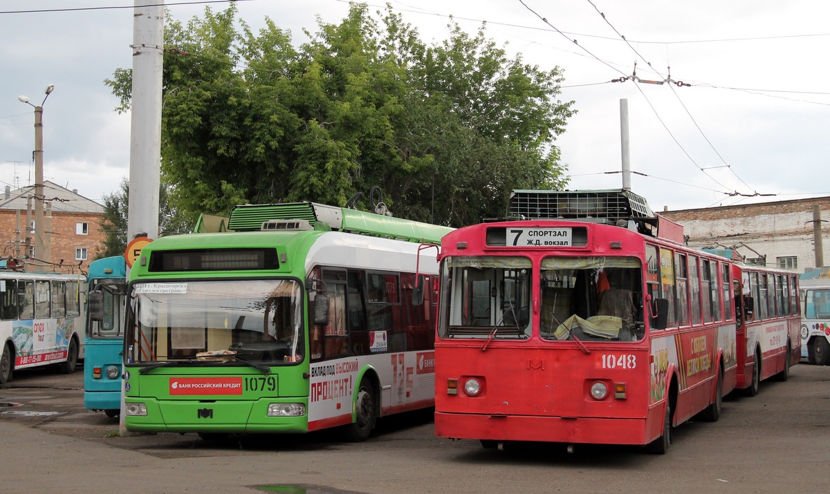 Красноярск, БКМ 321 № 1079; Красноярск, АКСМ 101 № 1048