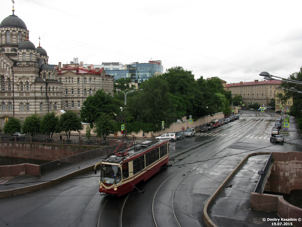 Санкт-Петербург, 71-134А (ЛМ-99АВН) № 3916; Санкт-Петербург — Трамвайные линии и инфраструктура