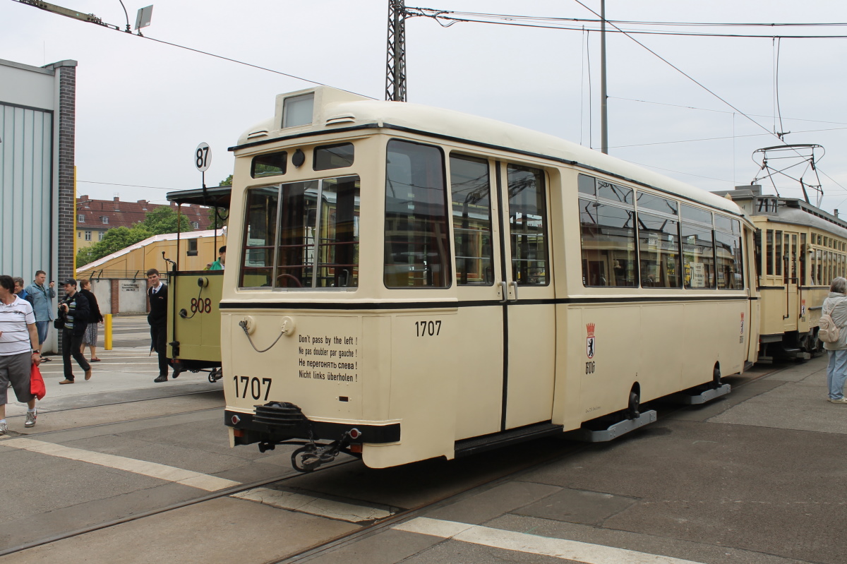 Berlin, LOWA EB50 № 1707; Berlin — Festivities for tram's 150th anniversary • Feierlichkeiten 150 Jahre Strassenbahn