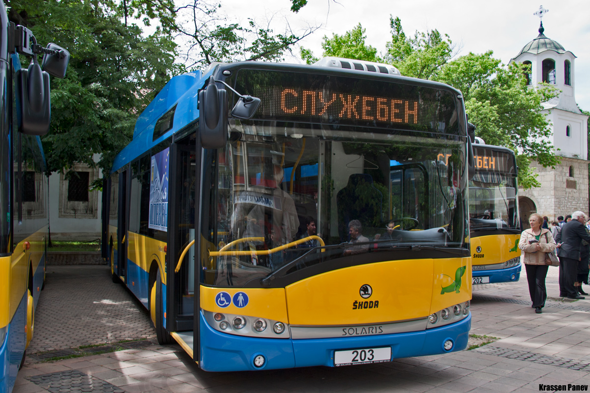 Pleven, Škoda 26Tr Solaris III N°. 203; Pleven — Official presentation of the new Škoda 26Tr trolleybuses